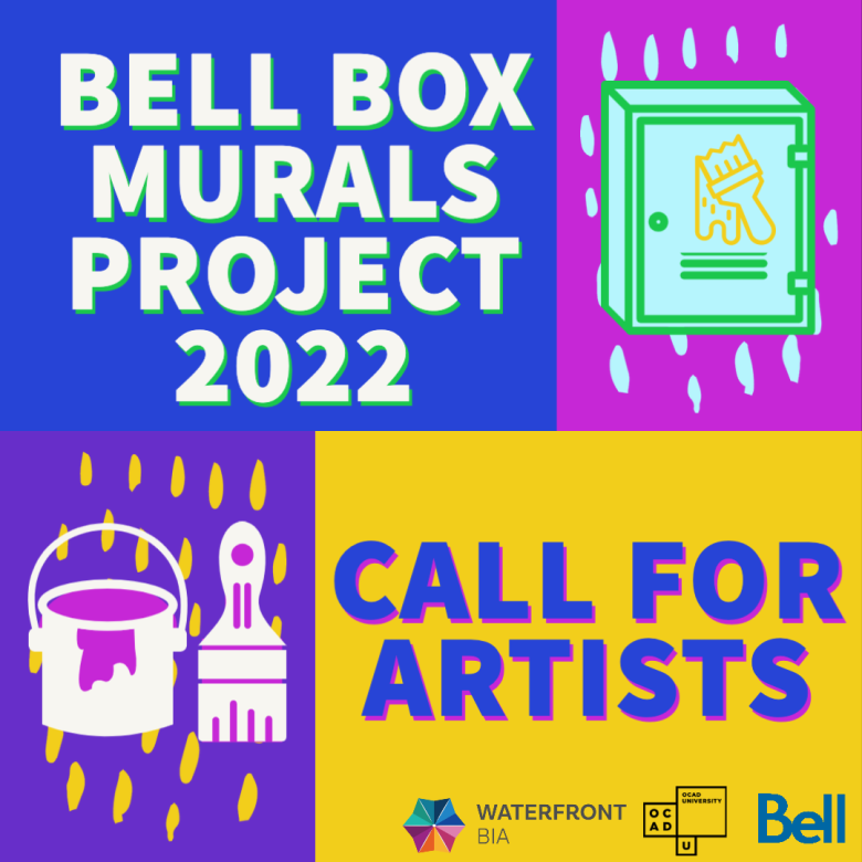 image reads: Bell Box Mural Project Call for Artists