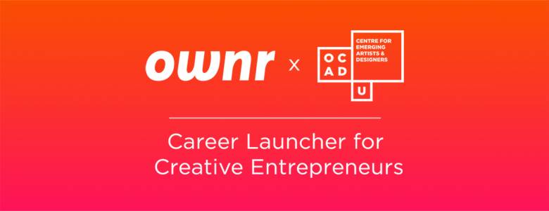 Ownr and CEAD logos in white against orange and pink gradient background