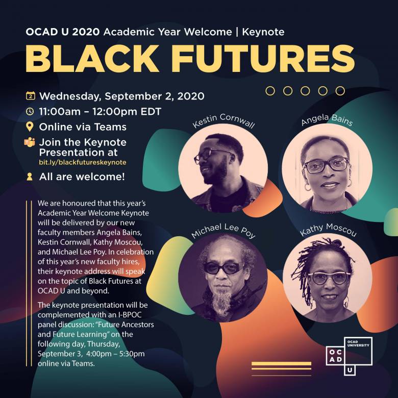 Black Futures Keynote Presentation September 2 11am-12pm online via Teams