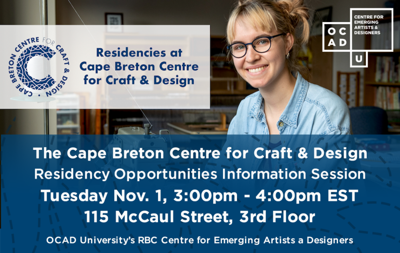 The Cape Breton Centre for Craft & Design Residency Opportunities: Info Session