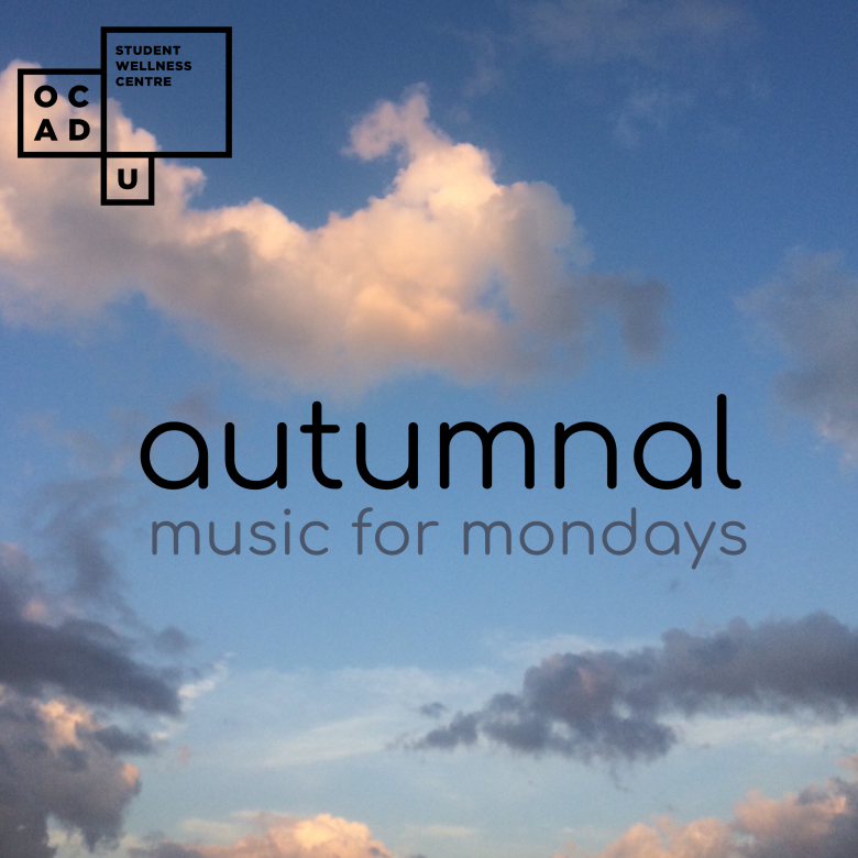 wispy clouds on blue skyline to promote autumnal music for mondays