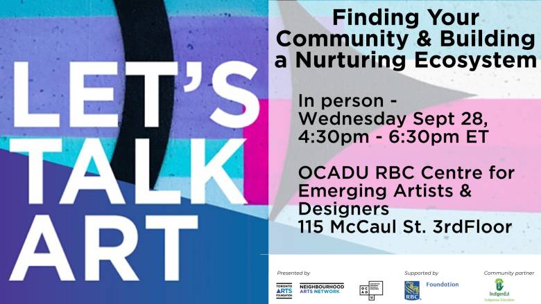 Let’s Talk Art: Finding Community and Building a Nurturing Ecosystem event