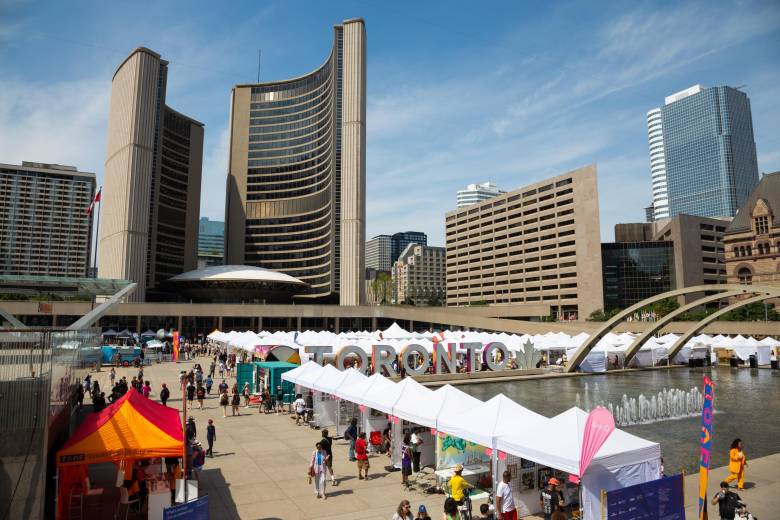 Image of 2023TOAF at Nathan Philips Square.