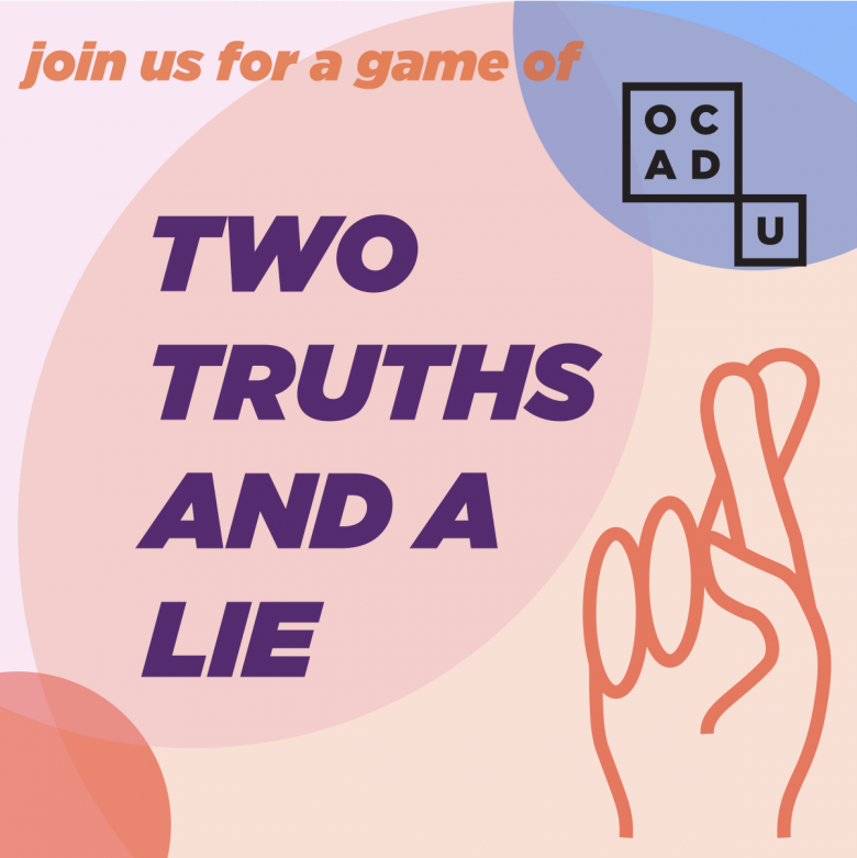 Image graphic for online engagement game Two truths and a Lie