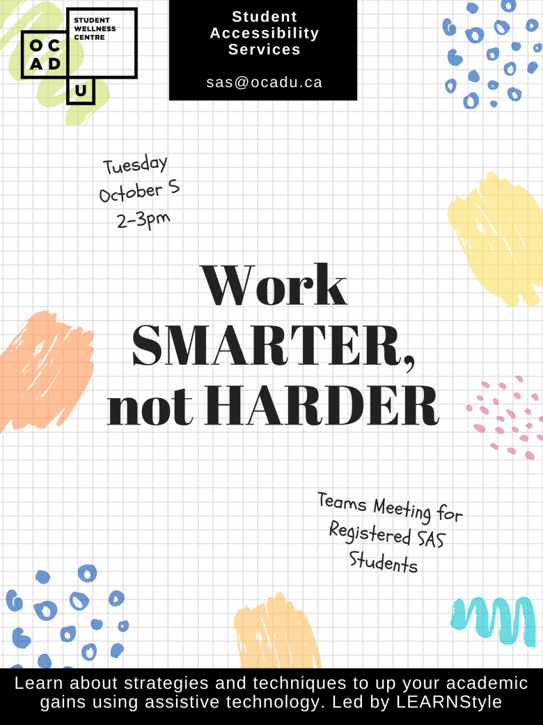 Work SMARTER, not HARDER poster