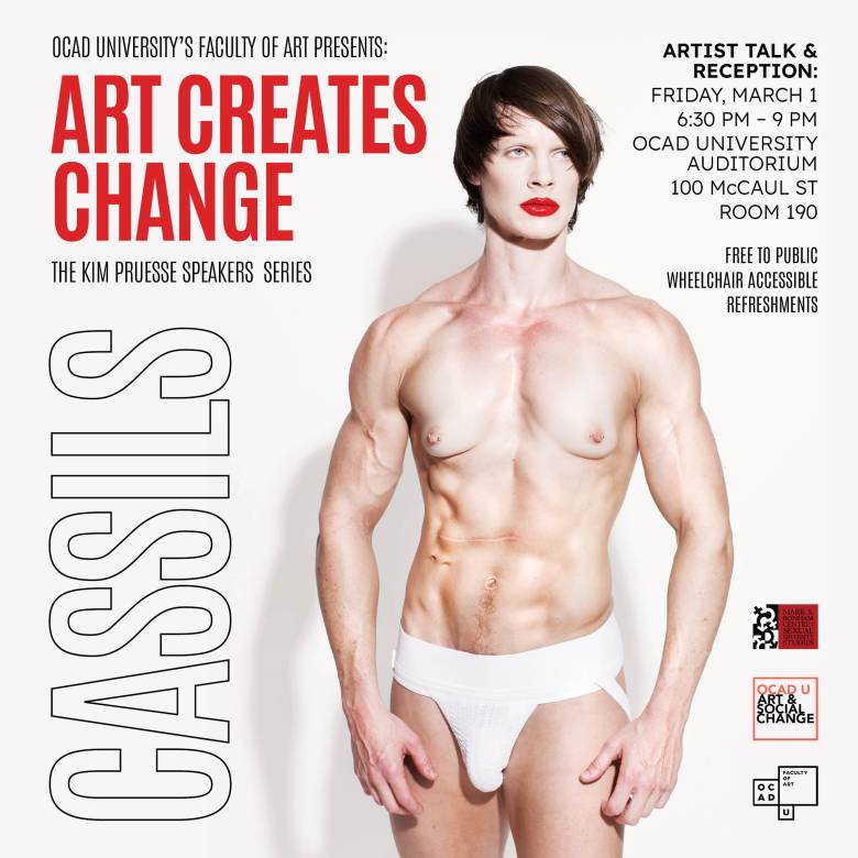 Art Creates Change - Cassils poster