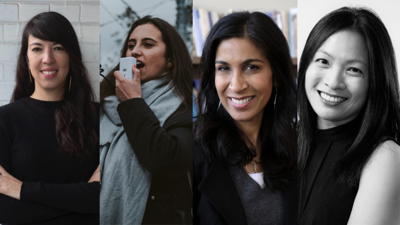 Headshots: Kazmy Chi Muñoz, Aliénor (Allie) Rougeot, Dr. Sarita Srivastava, Ranee Lee 郭恩琳