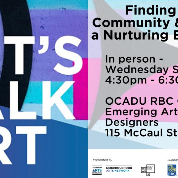 Let’s Talk Art: Finding Community and Building a Nurturing Ecosystem event