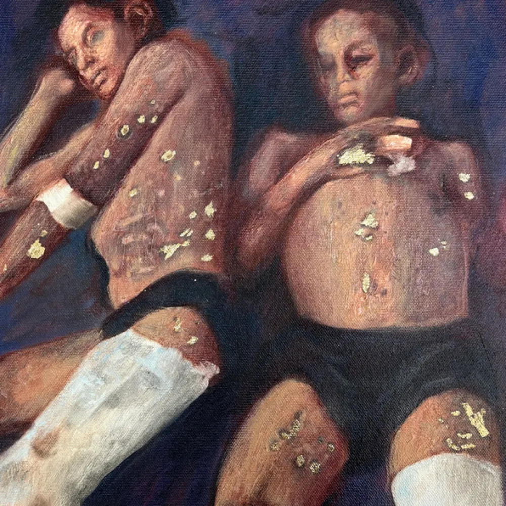 Painting of 2 people